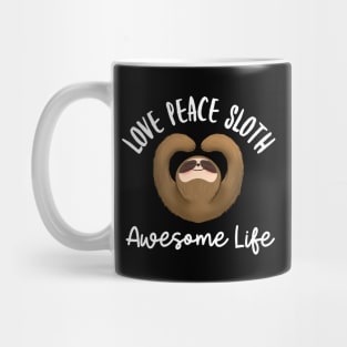 Love peace sloth cute sloth design Mug